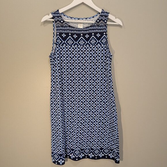 Tommy Bahama Dress Blue White Stretch Beach Pool Lounge Lunch Brunch - Size S - Picture 1 of 6